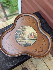 Salvaged  Decorative Painted Center Clover Shaped Table Top - Repurpose-Riser