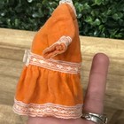 Vintage 1960s Barbie Skipper Sweet Orange #3465 Velvet Dress TM Tagged Mattel — photo 4