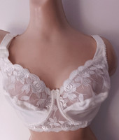 MISS MARY OF SWEDEN CREAM ROSE U/WIRED BRA SIZE 34E CUP NEW