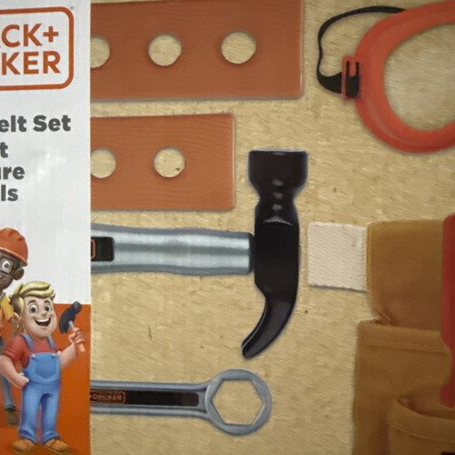 Black & Decker Junior 14 Stück Spielzeug Werkzeug Gürtel Set - Bild 4 von 24