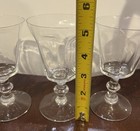 Lenox ANTIQUE Clear CRYSTAL  5 1/4” WINE GOBLETS Glasses Set Of 4 — photo 3