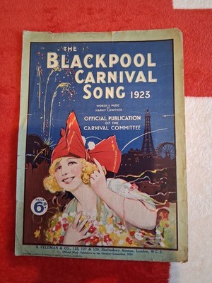 THE BLACKPOOL CARNIVAL SONG 1923 NOTEN OFFIZIELLE VERÖFFENTLICHUNG