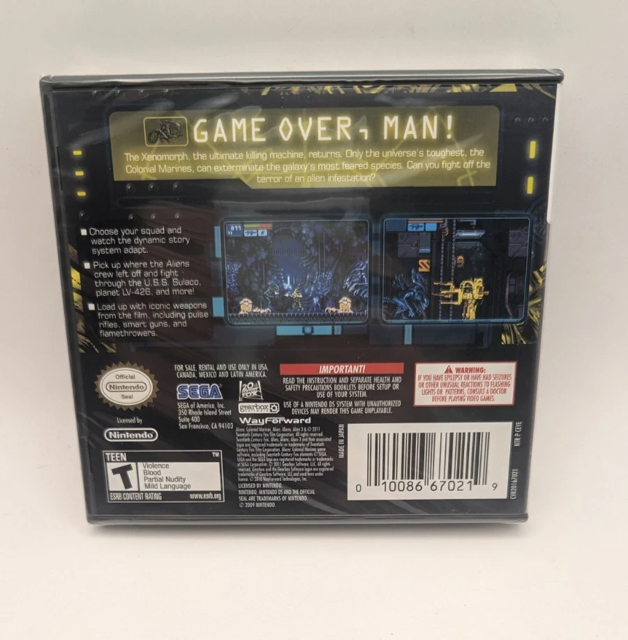 [FACTORY SEALED] Aliens Infestation (Nintendo DS, 2011) Video Game New FREE SHIP - Image 2 of 4