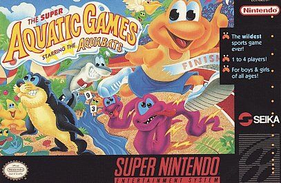 Super Aquatic Games SNES Great Condition Fast Shipping - Afbeelding 1 van 1