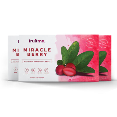 Miracle Berry Tablets 10 Pack x3 Gently Dried Taste Changing Miracle Fruit Pills
