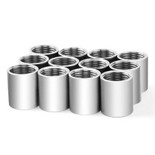 12 Pcs Stainless Steel Cast Pipe Fitting Coupling 1/4"x1/4" NPT Female Threaded