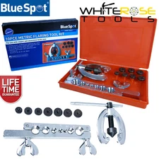 BlueSpot Brake Pipe Flaring Tool Kit Copper Aluminium Tube Mechanic 5-16mm 10pc