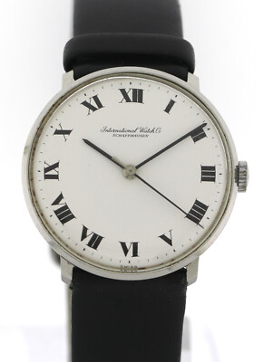 IWC Schaffhausen Vintage Herrenuhr Edelstahl Handaufzug Ref. 1210 Cal.401  ~1965