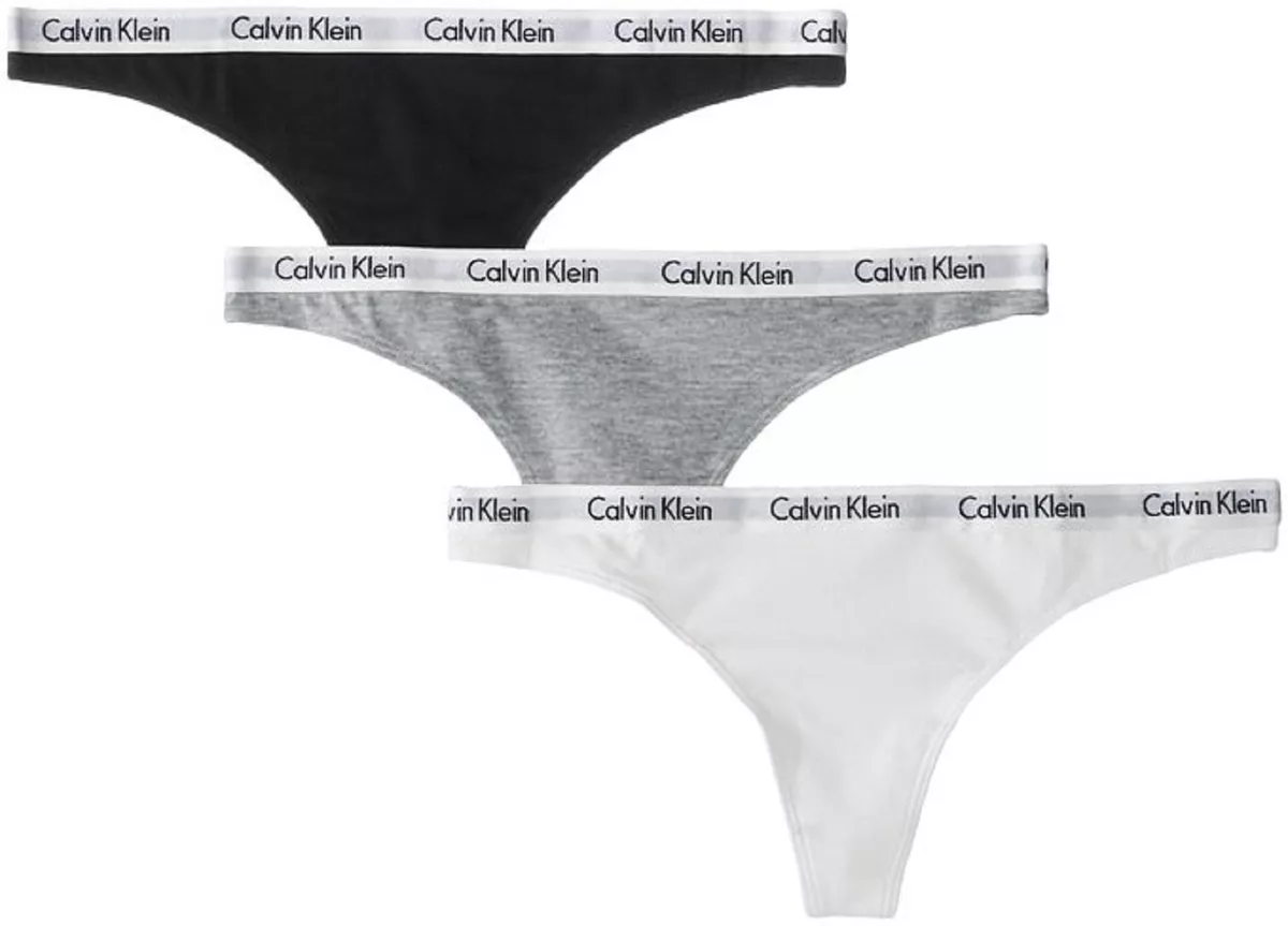 Calvin Klein Women's Carousel Thong Panty 3 Pack - QD3587