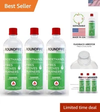 Premium 3 x 1L Ethanol Fuel - Clean Burning for Fireplaces & Fire Pits