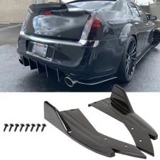 Glossy Black Rear Diffuser Bumper Splitter Spoiler Lip Body Kit For Chrysler 300