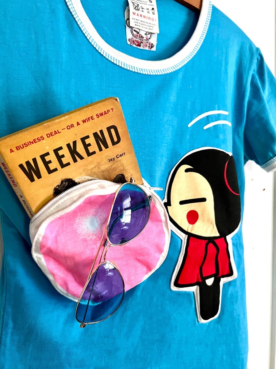 RARE PUCCA BUBBLEGUM - T-shirt with Cute Zipper-Pocket - NEW! | eBay