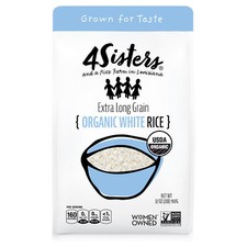 4Sisters Rice White Long Grain Organic 2 Lb (Pack Of 6)