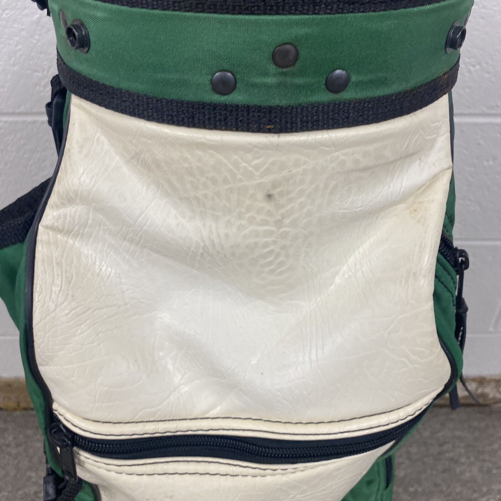 Belding Sports Gatorade Green Golf Bag Leather Michael Jordan Staff
