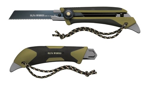 OLFA WORKS FIELD KNIFE (OLIVE DRAB) OW-FK1-OD MADE IN JAPAN - Picture 4 of 4