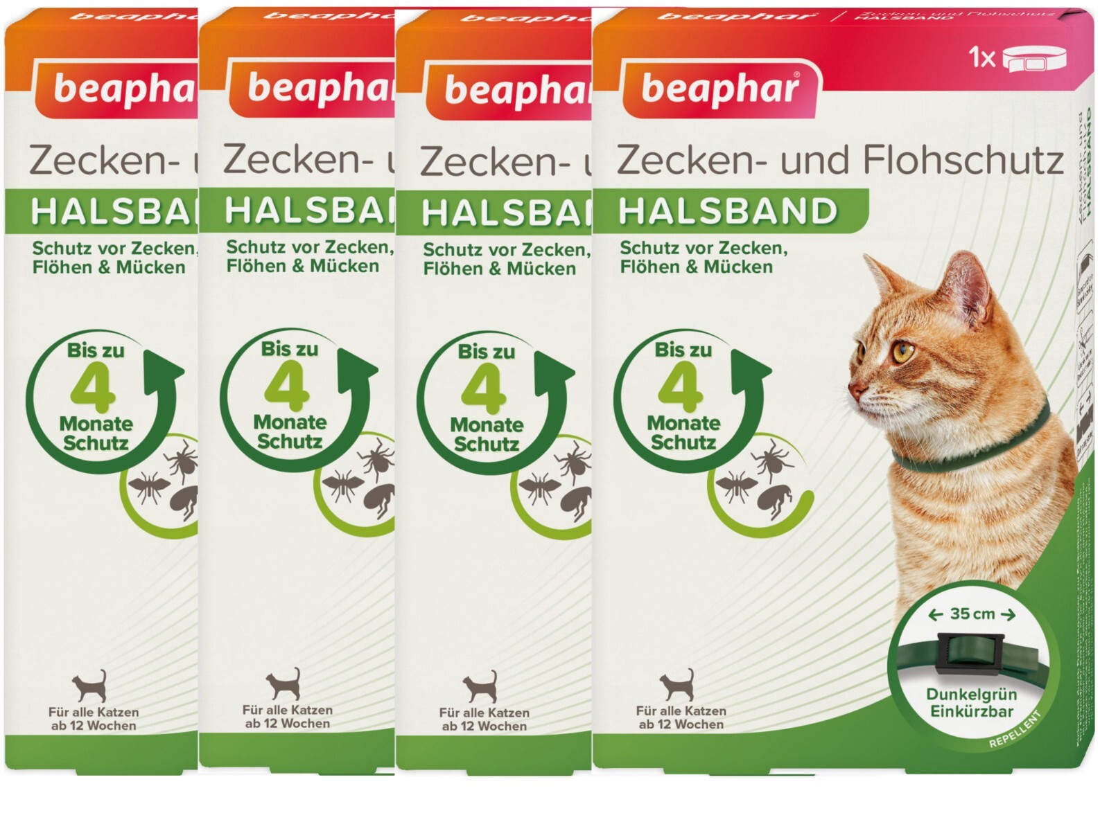Beaphar Zecken- und Flohschutz Halsband 35cm, Katze - Bild 4