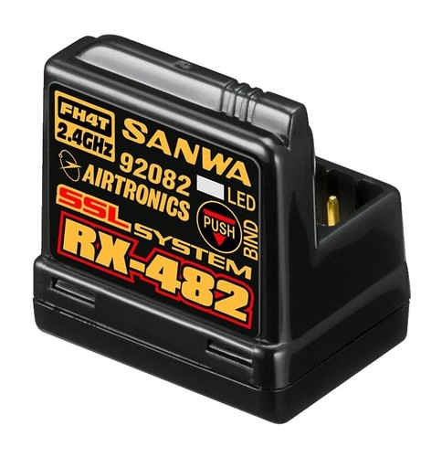 SANWA MT-4S 2.4GHz Transmitter RX-481 Receiver Set Radio Working
