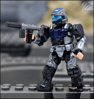 Lotto Di 10 Supporti Per Figure Halo Mega Bloks Construx Modellini Unsc Marine Elite Usati 593407 - Foto 12