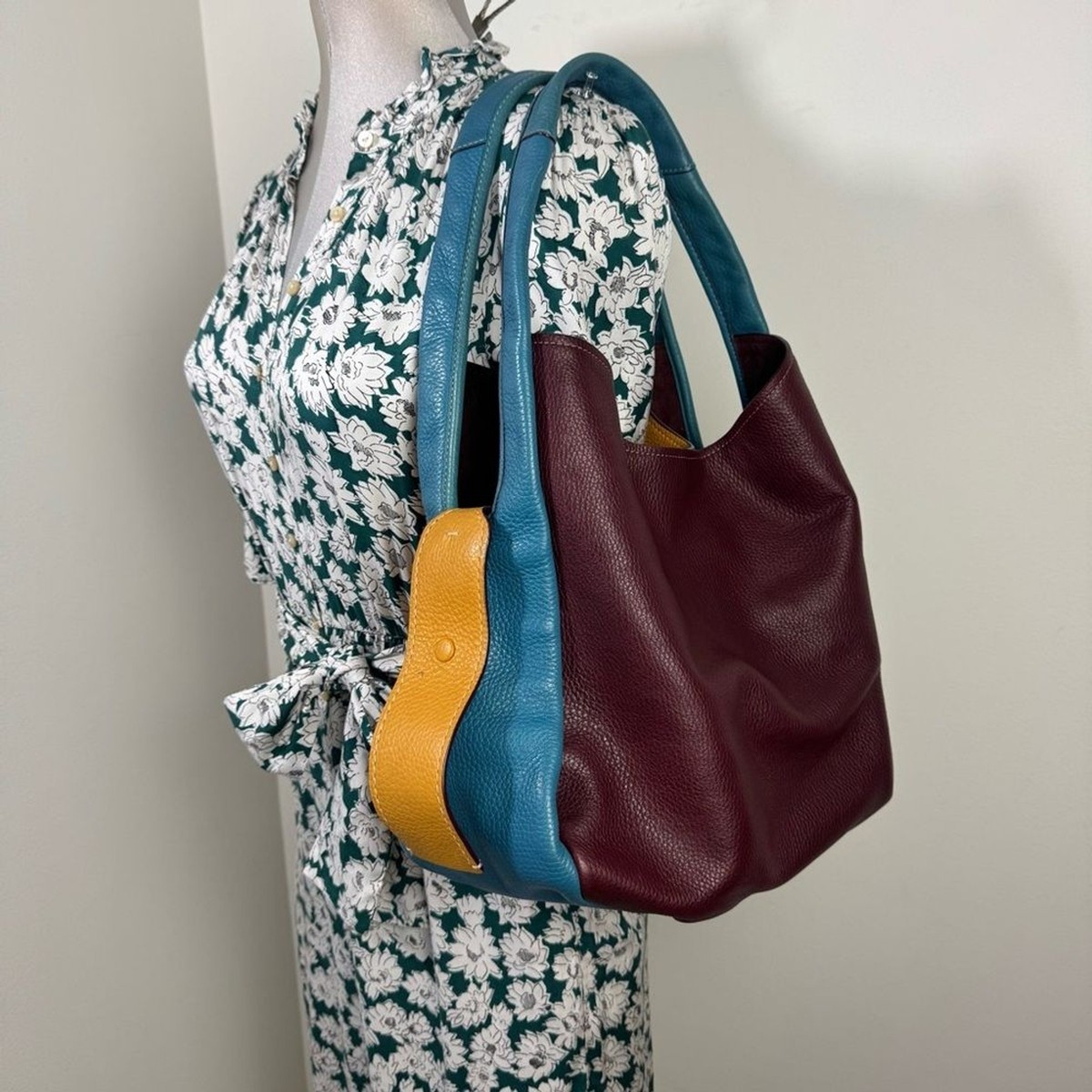 COACH 1941 Hobo Bandit 39 In Colorblock Pebble Leather Bag two in