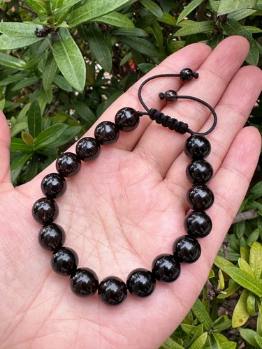 Grade A++ Edelstein Perlen verstellbar Armband 10 mm, echte Kristalle Armbänder - Bild 108 von 124
