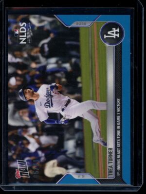 2022 Topps Now #1060 Trea Turner Blue Parallel Card #d 5/49