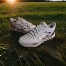 Adidas PureHustle 2 Fastpitch Softball Women's 7.5 Metal Cleats White FY4387