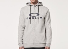 OAKLEY BARK FZ 2.0 Men's Hoodie - New Granite Heather /Fathom Size XXL LAST ONE
