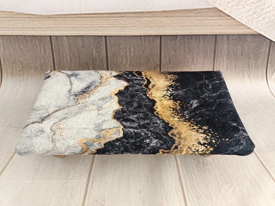 Stylish stool Single stool Upholstered footstool Dorm stool OfficeDesk footrest - Image 3 of 4