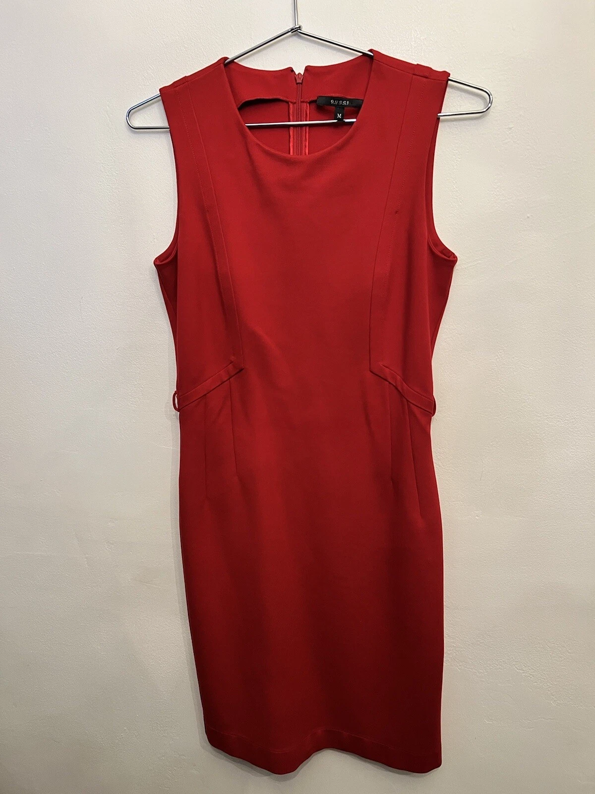 GUCCI Raro abito bodycon rosso stretchy anni '90 taglia 8 10