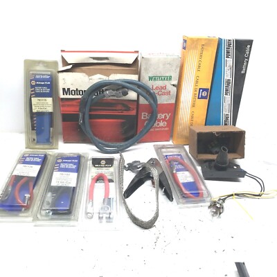 LOT OF BATTERY CABLES AND GROUND CABLES & SOME OTHER ELECTRICAL REF # 72922-345