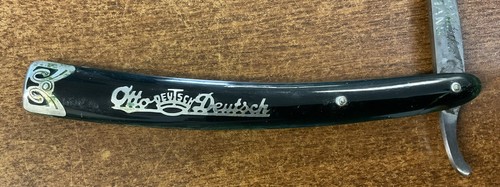Otto Deutsch’s Hans Germany Dark Translucent Green Handle Straight Razor w/Box - Picture 4 of 8