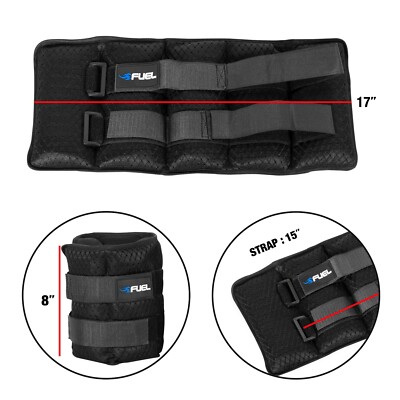 5 10 20lbs Adjustable Arm Leg Weights Wrist Ankle Exercise Gym Workout Training