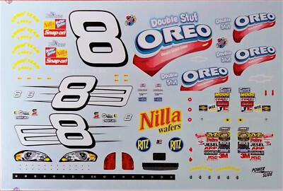 NASCAR DECAL # 8 OREO DOUBLE STUF 2006 BGN MONTE CARLO MARTIN TRUEX JR 1/24