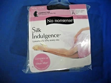 No Nonsense Silk Indulgence Control Top Sheer Toe Pantyhose, Beige Mist, A