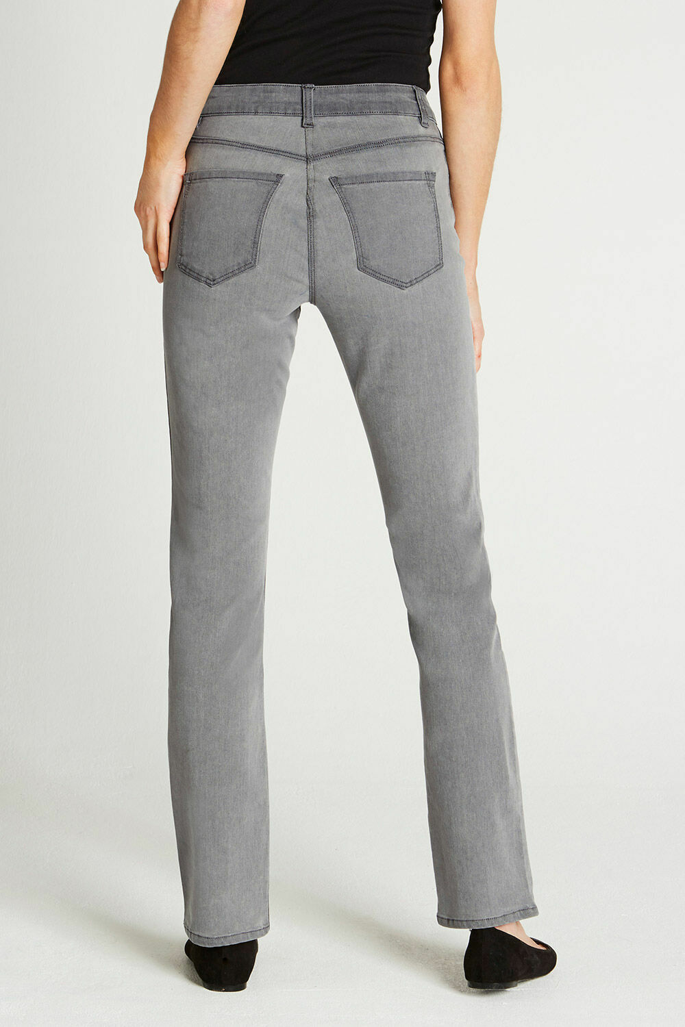 Jeans Bonmarch&eacute; Susie - Slim, Gamba Dritta, Elasticizzato - Blu Navy E Nero (Taglie 8-28, 4 Lunghezze)