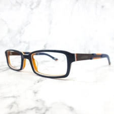 Skechers SK 1110 NVOR Blue/Orange Rectangle Optical Eyeglass 44-16-125 RX KIDS