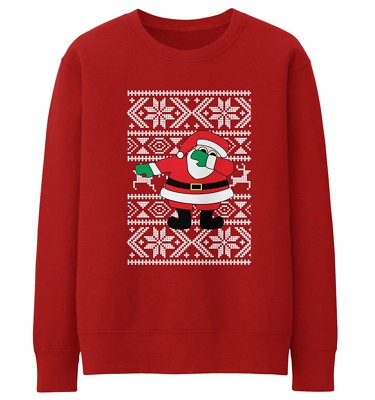 Kids Dabbing Santa Jumper Christmas Sweatshirt Day Boys Age 13 - Foto 6