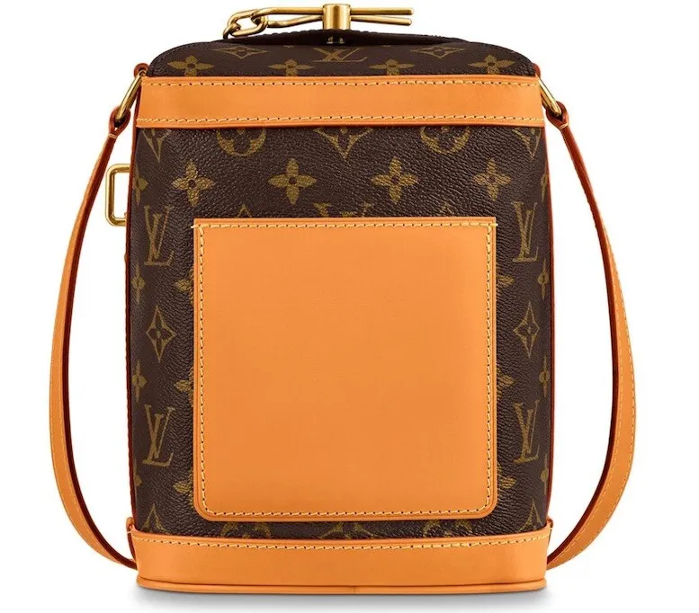 Louis Vuitton Milk Box Shoulder Bag Purse Monogram Brown M44877 Virgil Auth  New