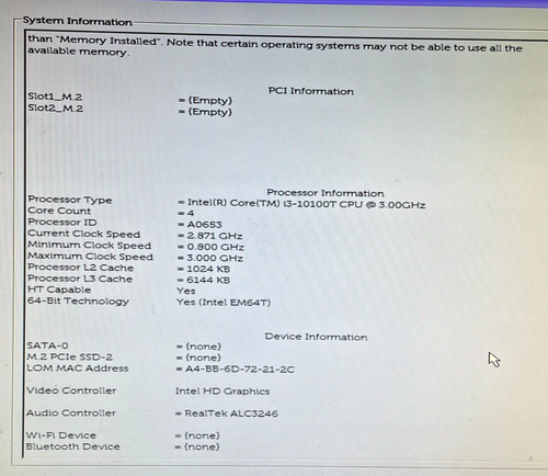 Dell OptiPlex 3080 Micro - i3-10TH - 16GB RAM - 256GB SSD - WIN11 (OFFERS OK) - Afbeelding 3 van 9