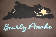 WOMEN'S LAZY ONE" BEARLY AWAKE" PAJAMA TOP- Sz. XL
