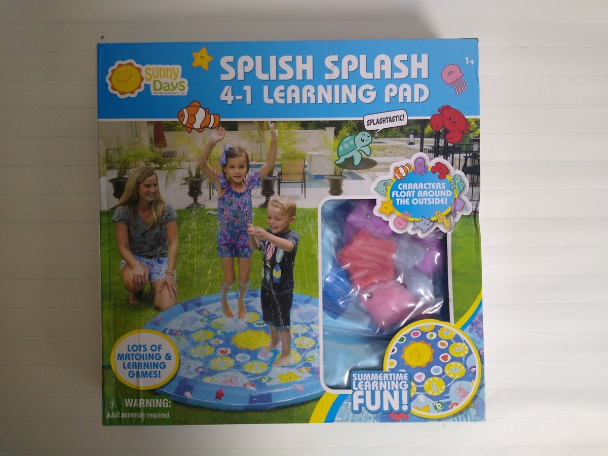 Splish Splash Learning Pad in 1– Outdoor Sprinkler Water Toy for Toddlers