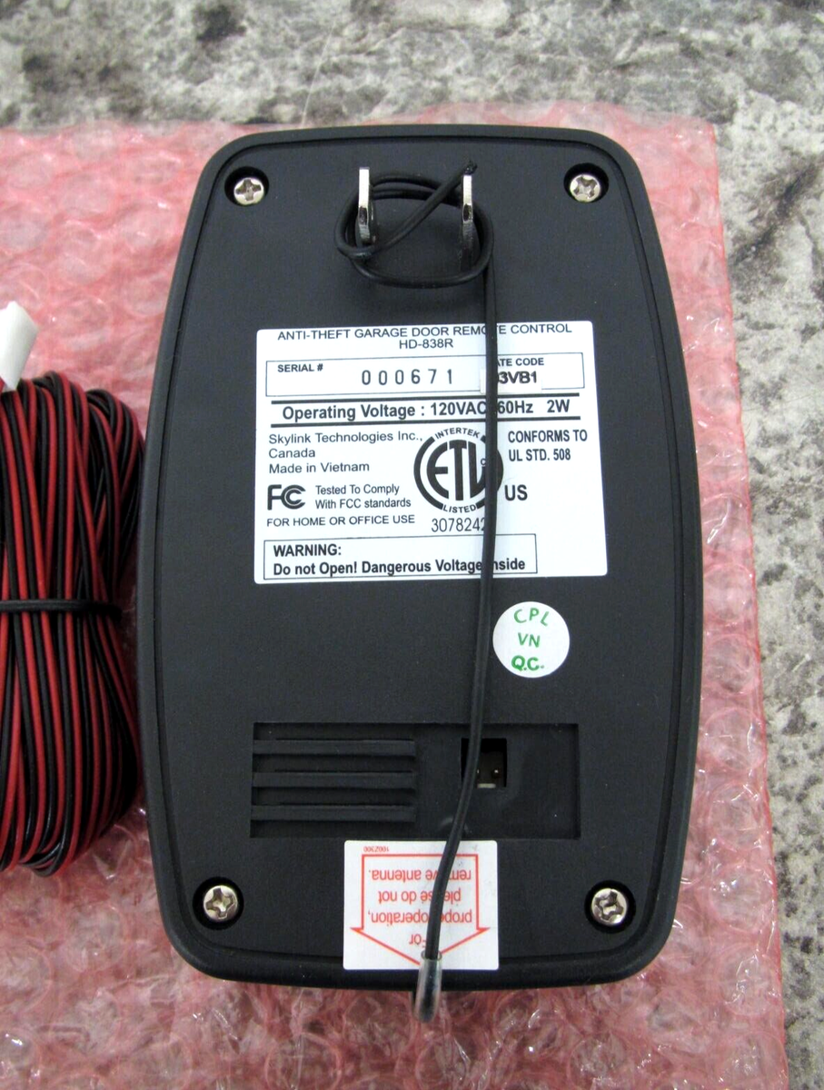 New OEM Harley-Davidson HD-838R Remote Control Garage Opener Kit