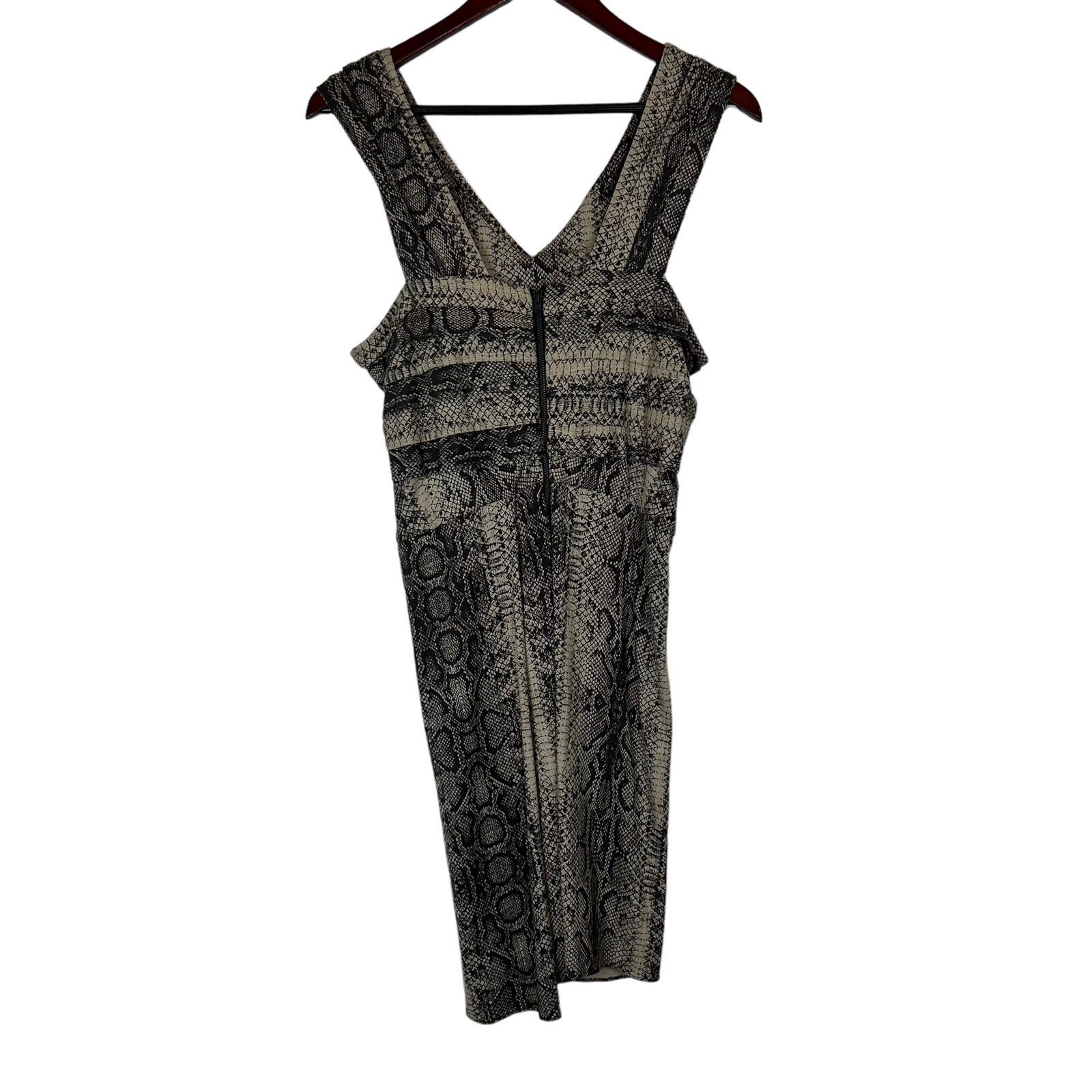 The Kooples Gray Brown Tan Python snake print Min… - image 2