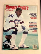 1991 Street & Smith's Pro Football Lawrence Taylor Cover GOOD Condition