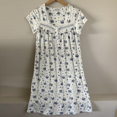 Body Touch Sleep Dress Night Gown Size Small Stretch Floral Print SO SOFT