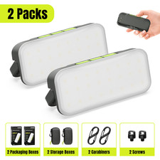 2-pack Magnetic Led Work Light Rechargeable Camping Lantern Usb-c