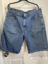 TRUE Vintage Levi  s 560 Loose Fit Jean Shorts Jorts Red Tab 2000 Y2K W38 USA