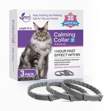 3-Pack Calming Pheromone Collar for Cats  Kittens - Anxiety Relief, Adjustable