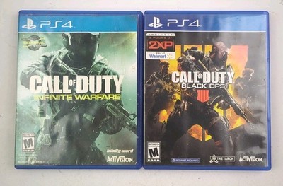 Call of Duty Infinite Warfare + Black Ops 4 PS4 2 Game COD Bundle Lot CIB FPS