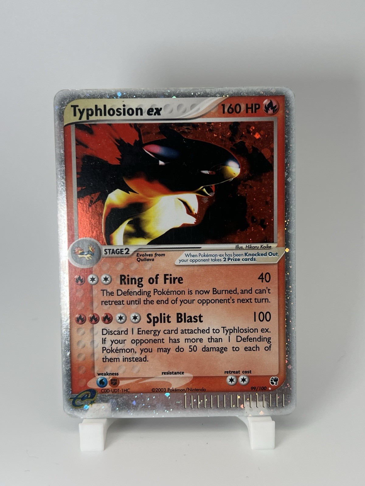 Typhlosion ex 99/100 Sandstorm Holo LP